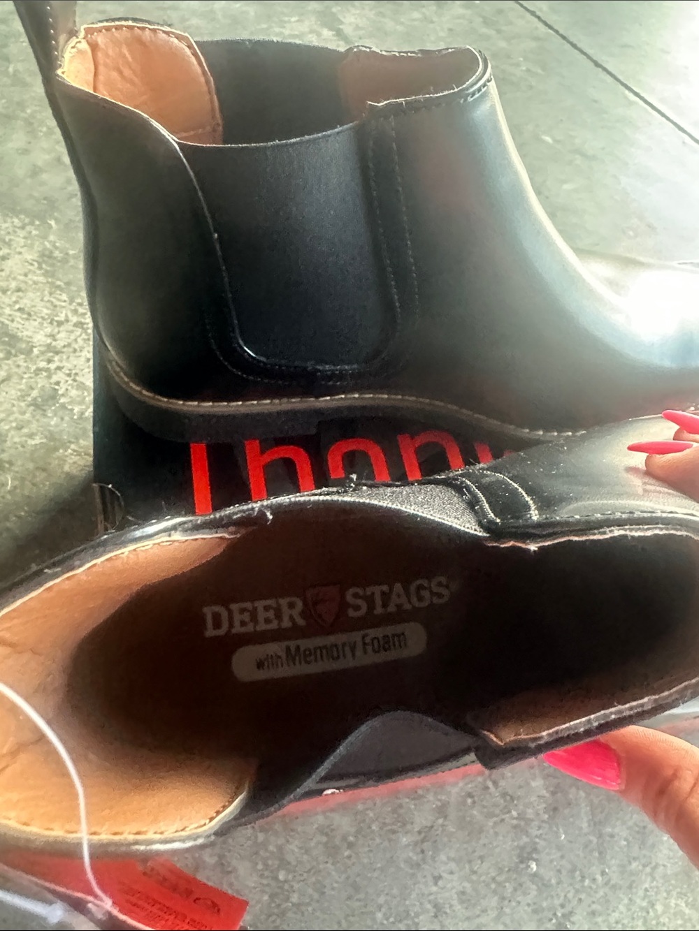 Deer Stags Rockland Boots - Men - Black/Black 10 1/2 - Picture 5 of 7
